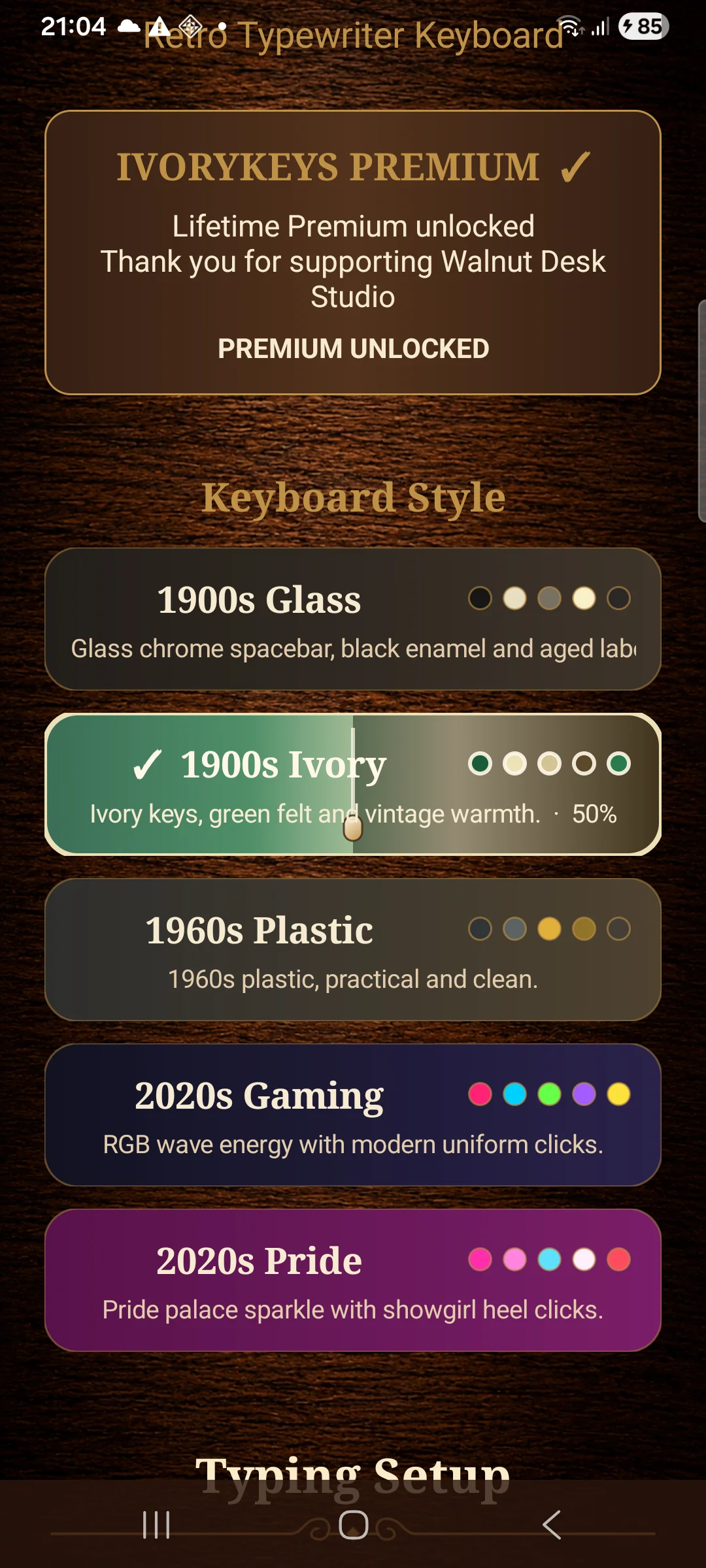 Promotional visual for IvoryKeys for iOS
